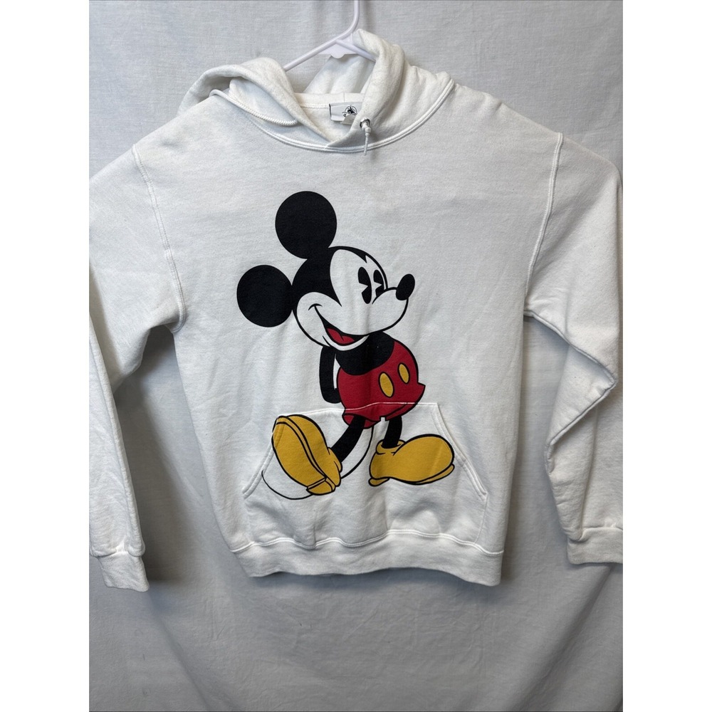 Women's ✨Disney Parks ✨Mickey Mouse Hoodie Sweatshirt ✨Small✨ White